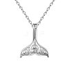 SHEGRACE Rhodium Plated 925 Sterling Silver Pendant Necklaces JN766A-1