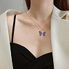 2Pcs Matching Butterfly Pendant Necklaces Set JN1033A-1-5