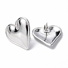 Non-Tarnish 304 Stainless Steel Heart Stud Earrings for Women EJEW-F300-16P-2