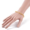 Natural Yellow Opal Round Beaded Stretch Bracelet BJEW-JB07901-3