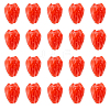 20Pcs Opaque Resin Flower Rose Beads RESI-YW0004-99D-1