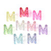UV Plating Transparent Acrylic European Beads OACR-M027-02M-2