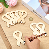 Unfinished Blank MDF Pendants Set for Painting Arts WOOD-WH20008-13D-4