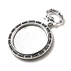 Tibetan Style Alloy Pendant Cabochon Settings TIBEP-N003-74AS-3
