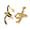 Bowknot Golden Ion Plating(IP) 304 Stainless Steel Stud Earrings for Women EJEW-L287-042G-01-2