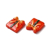Christmas Opaque Resin Cabochons RESI-K019-40-3