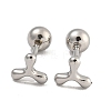 304 Stainless Steel Cartilage Earrings EJEW-B066-01A-P-1