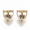 Brass Cubic Zirconia Charms KK-T050-06G-01-NF-1