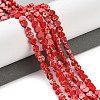 Dyed Synthetic Imperial Jasper Beads Strands G-M403-A36-01-2