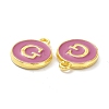 Golden Plated Alloy Enamel Charms ENAM-XCP0001-13G-3