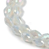 Opaque Solid Color Electroplate Glass Beads Strands EGLA-N013-J4mm-B02-3