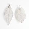 Electroplated Natural Leaf Big Pendants IFIN-Q119-01K-2