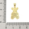 Rack Plating Brass Micro Pave Cubic Zirconia Pendants KK-Z074-64G-3