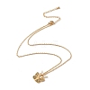Initial Letter with Butterfly Pendant Necklace LS-NJEW-C026-01G-Y-2