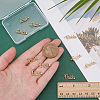 10Pcs Brass Micro Pave Cubic Zirconia Pendants KK-PH0014-23G-3