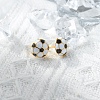 304 Stainless Steel Stud Earrings EJEW-Q028-02A-G-1