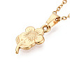 304 Stainless Steel Pendant Necklaces NJEW-T018-43G-5
