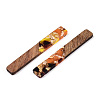 Transparent Resin & Walnut Wood Big Pendants RESI-TAC0017-70-A03-3