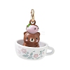 Spray Painted & UV Printed Brass Pendants KK-CBA6775-01D-1