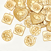 30Pcs 3 Style Brass Pendants KK-DC0001-56-4