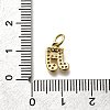 Brass Micro Pave Cubic Zirconia Charms KK-P295-50G-3