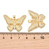 Brass Micro Pave Cubic Zirconia Pendants CU-CBA908F-05G-04-3