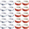 20Pcs 2 Styles Leather Wide Cord Bracelet with Snap Button for Men Women GUQI-CL0001-02A-1