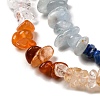 Natural Quartz Crystal & Carnelian & Citrine & Green Aventurine & Aquamarine & Lapis Lazuli & Amethyst Beads Strands G-L610-A13-01-3