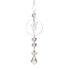 Alloy & Brass Fairy Hanging Suncatchers HJEW-JM04247-2