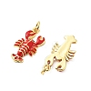 Brass Enamel Pendants X-KK-L237-027G-02-2