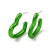 Heart Acrylic Stud Earrings EJEW-P251-15-2