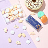 48Pcs 3 Styles Opaque Resin Pendants CRES-SC0003-10-7