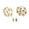 Brass Micro Pave Cubic Zirconia Pendants KK-D339-02G-06-2