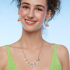 80Pcs 8 Style Transparent Acrylic Pendants PALLOY-TAC0201-8