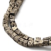 Electroplated Natural Lava Rock Beads Strands G-Q1009-B01-02G-3