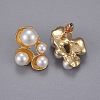 Iron Hair Clip and Stud Earrings Jewelry Sets SJEW-E331-01-2