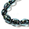 Handmade Dichroic Foil Glass Beads Strands DICH-U001-12H-3