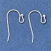 Brass Earring Hooks KK-CBA1A60-02S-1