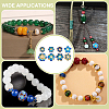 48Pcs 8 Styles Brass Enamel Bead Caps KK-PH0014-51-5