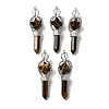 Natural Tiger Eye Dowsing Pendulums G-C095-01P-06-2