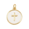 Brass Enamel Pendants KK-L251-02G-E-2