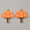 Thanksgiving Day Alloy Enamel Pendants ENAM-CJC0003-59G-1