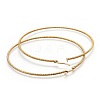 304 Stainless Steel Big Hoop Earrings X-EJEW-F188-24G-F-2