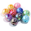 10Pcs UV Plating Colours Acrylic Beads OACR-S146-01N-1