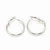 Non-Tarnish 304 Stainless Steel Hoop Earrings X-STAS-S078-07-30mm-1