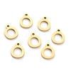 304 Stainless Steel Pendants STAS-F267-10O-G-1