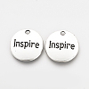 Tibetan Style Alloy Pendants X-TIBEP-Q078-22AS-RS-1