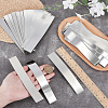 36Pcs 12 Styles 304 Stainless Steel Blank Sheets STAS-OC0001-37-3