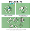 DICOSMETIC 24Pcs 6 Style 201 Stainless Steel Laser Cut Pendants STAS-DC0005-68-4