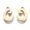 201 Stainless Steel Charms STAS-T044-217G-C-2